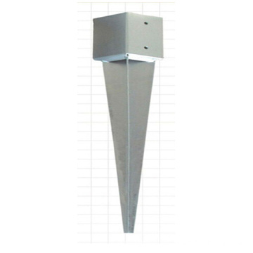 Galvanized Steel Fence Pole Anchor, Steel Ground Spike